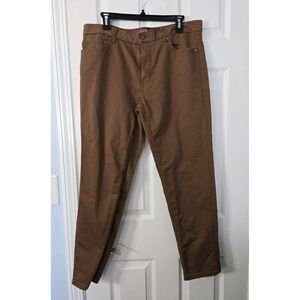 Member's Mark Men's Slim Fit Logan Stretch  5 Pocket Pant 34/30 Brown